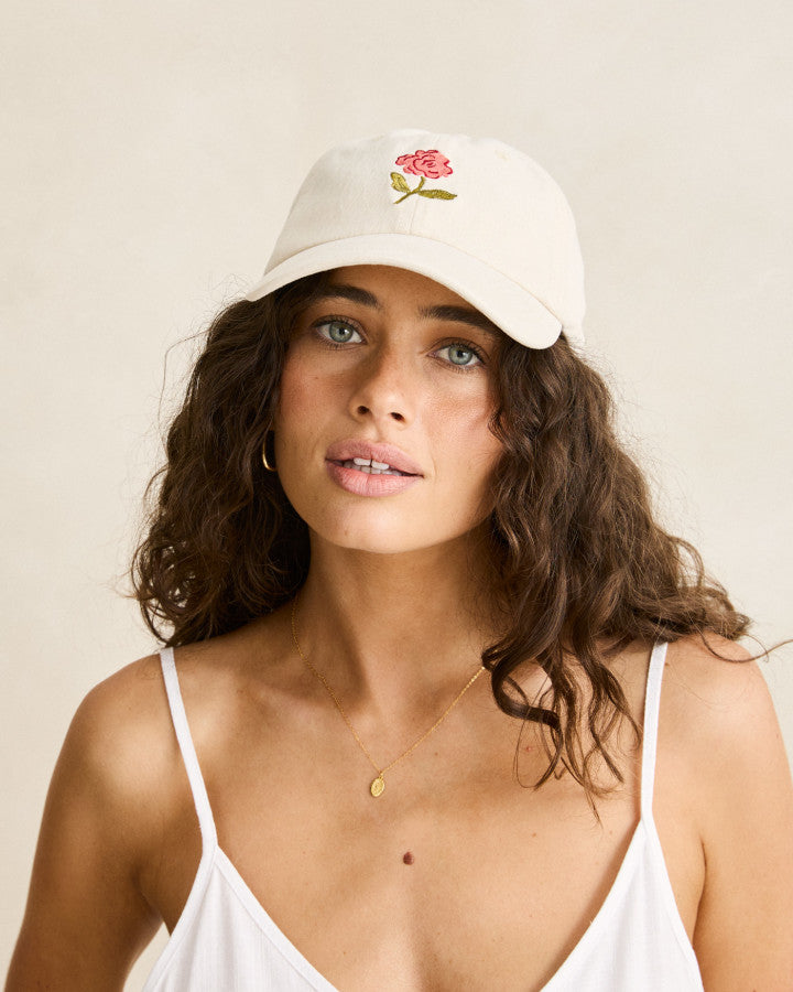 MILA FLORAL CAP cream