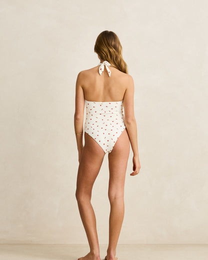 MILA REVERSIBLE HALTER NECK ONE PIECE cream