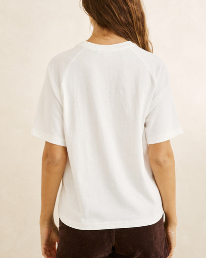OCEAN SOUNDS RAGLAN T-SHIRT vintage white