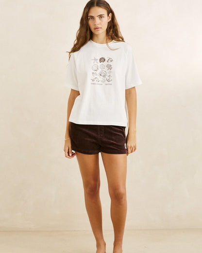 OCEAN SOUNDS RAGLAN T-SHIRT vintage white