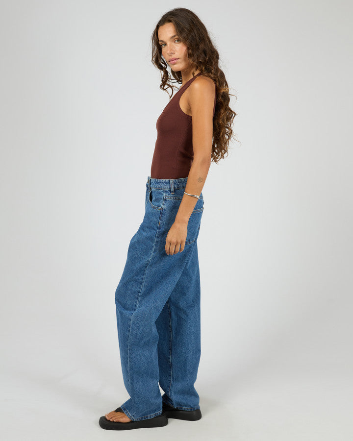 OLLIE SCOOP KNIT TANK cherry