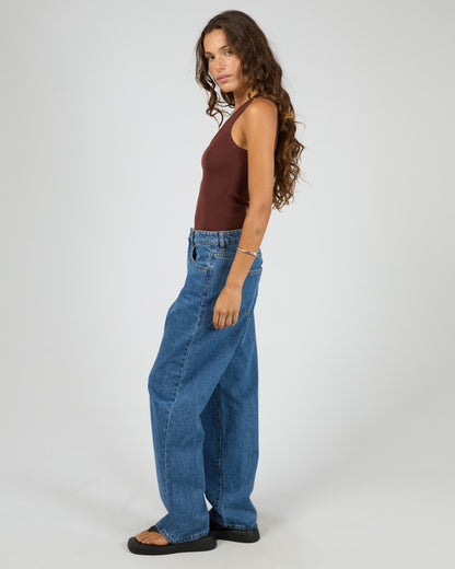 OLLIE SCOOP KNIT TANK cherry