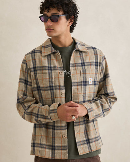 OSCAR CHECK LS SHIRT stone