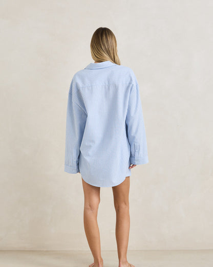OVERSWIM STRIPE SHORT blue