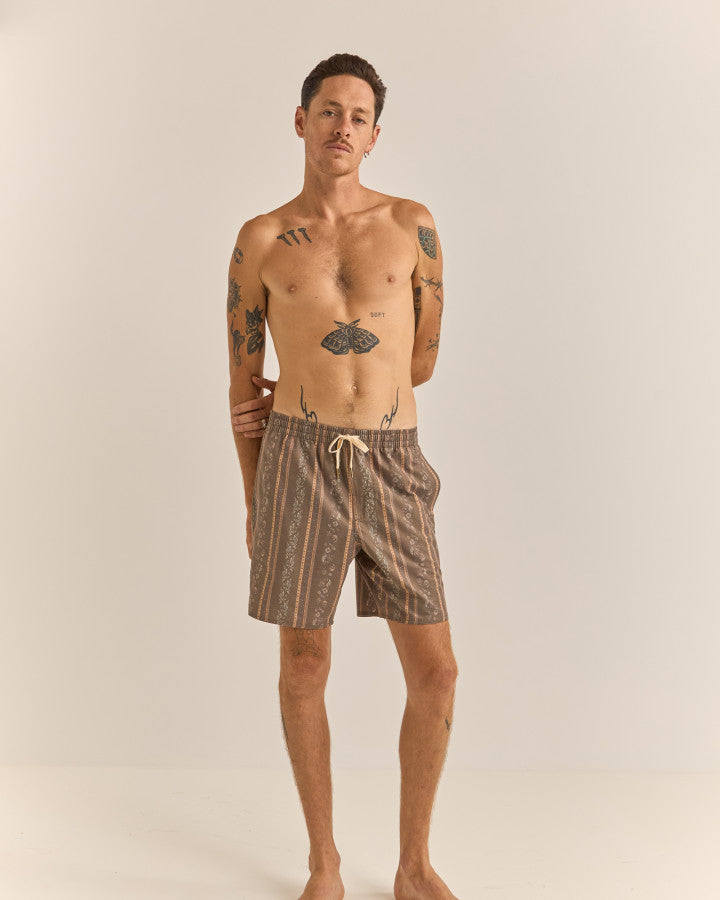 PAISLEY STRIPE BEACH SHORT TOBA