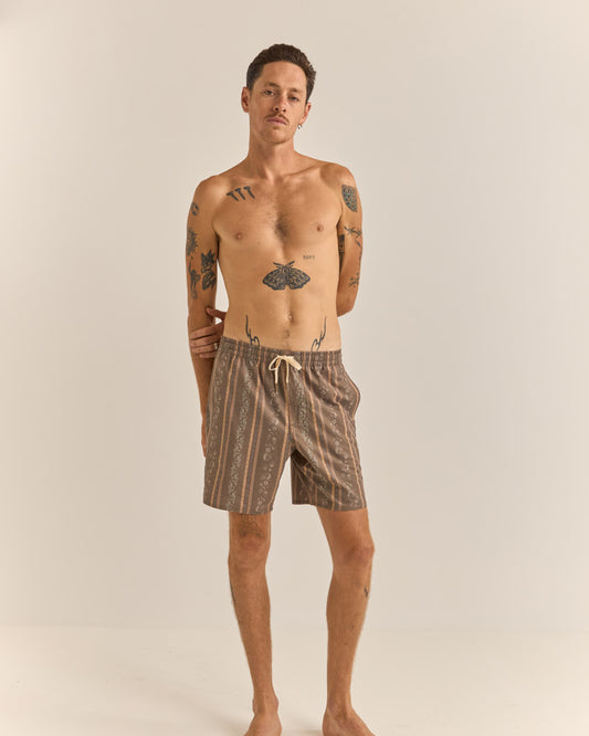 PAISLEY STRIPE BEACH SHORT TOBA