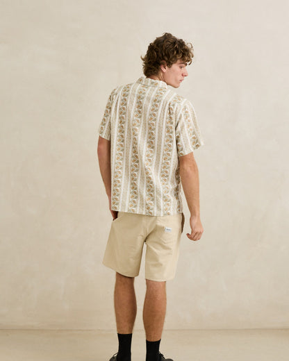 PAISLEY STRIPE SS SHIRT natural