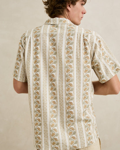 PAISLEY STRIPE SS SHIRT natural