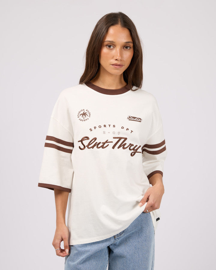 PALM STATE OVERSIZED TEE vintage white