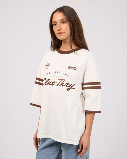 PALM STATE OVERSIZED TEE vintage white
