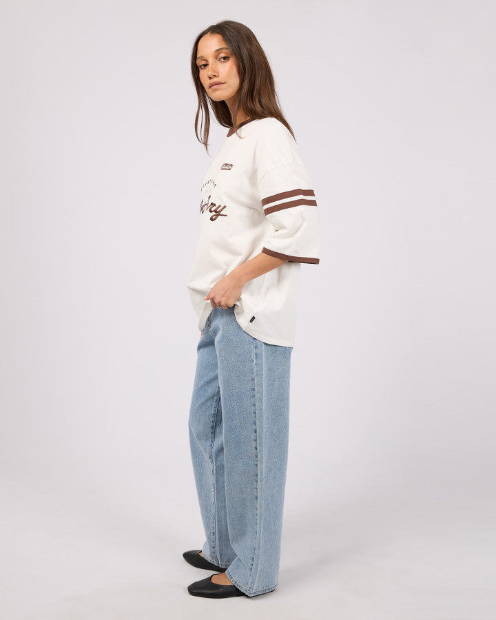 PALM STATE OVERSIZED TEE vintage white