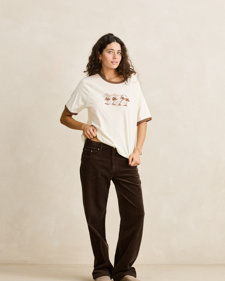 PALMA PRINTED TEE brown