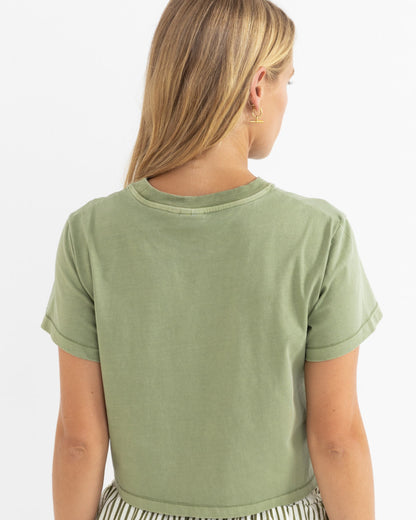 PALMS CROP CREW TEE palm
