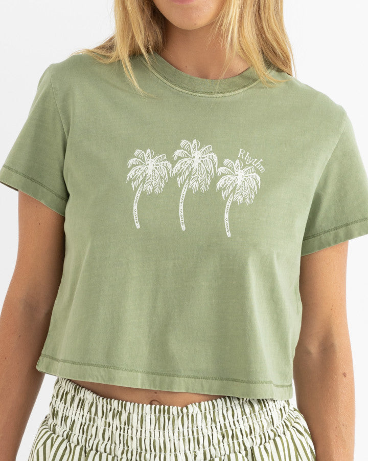 PALMS CROP CREW TEE palm
