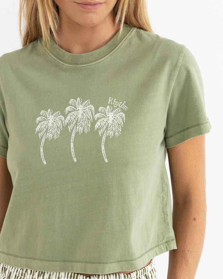 PALMS CROP CREW TEE palm