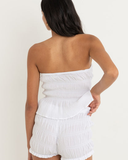 PALOMA SMOCKED BLOOMERS WHITE