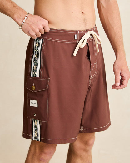 PANEL STRIPE TRUNK chocolate