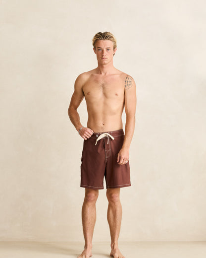 PANEL STRIPE TRUNK chocolate