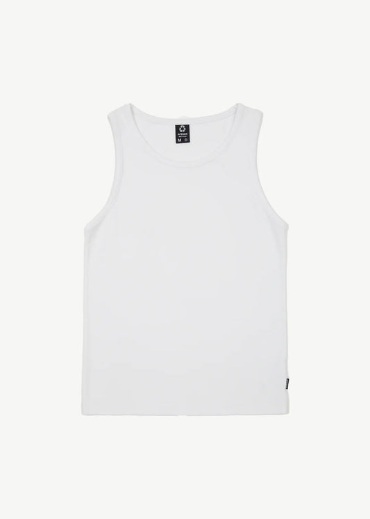 Paramount - Rib Singlet - White