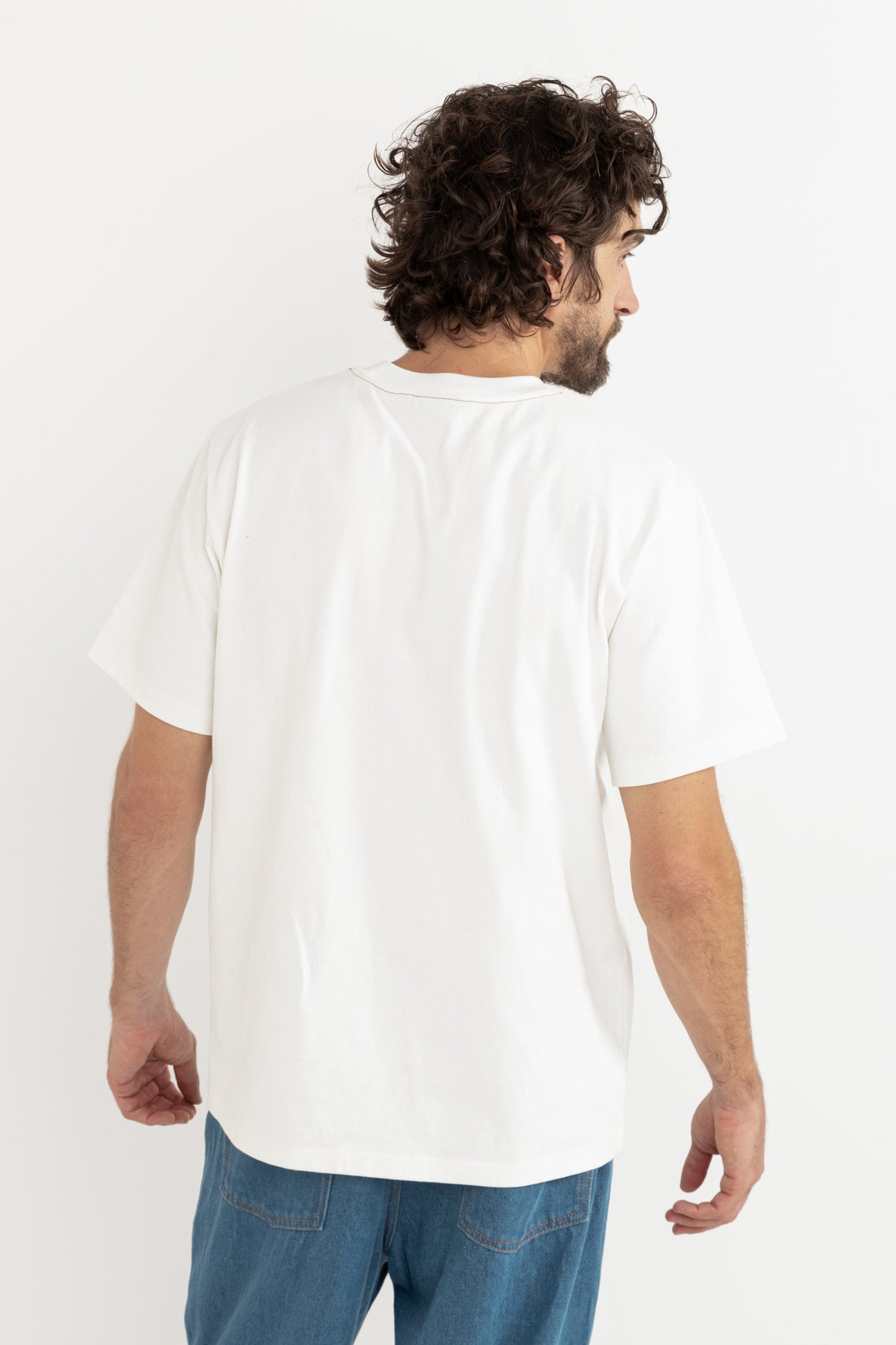 PEACE AND FROMAGE VINTAGE SS T-SHIRT ECRU