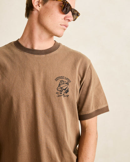 PEACE SUN RINGER VINTAGE SS T-SHIRT oak