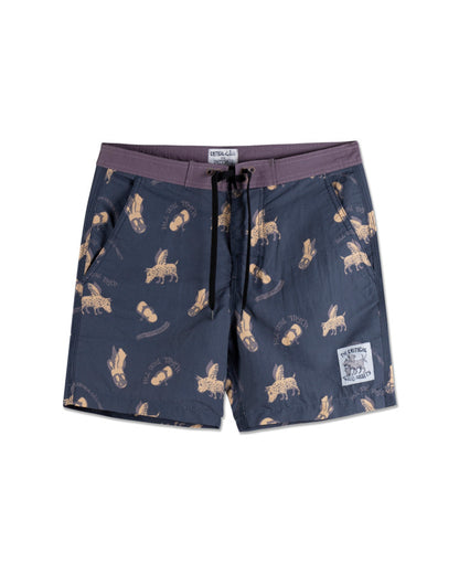 PEACE THONG 17" BOARDSHORT blue