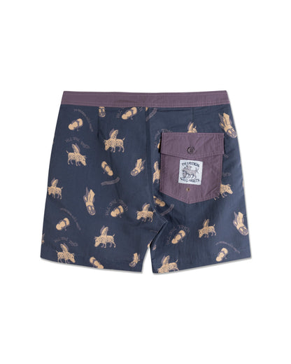 PEACE THONG 17" BOARDSHORT blue