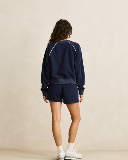 PIPE POLAR FLEECE SHORT ocean
