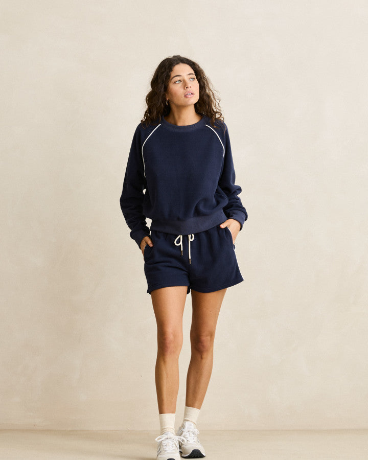 PIPE POLAR FLEECE SHORT ocean
