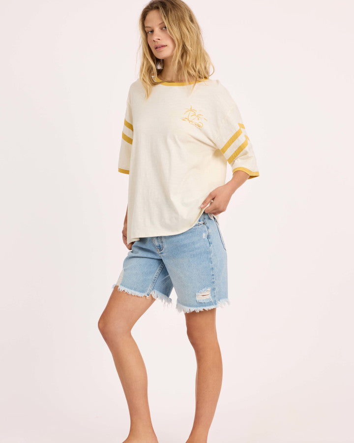 PLAYA ALL DAY SS KNIT -HNG