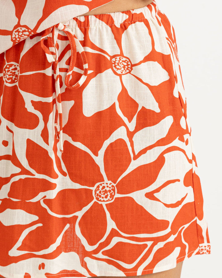 POPPY MINI SKIRT RED