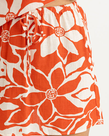 POPPY MINI SKIRT RED