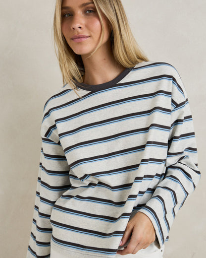 PORTO STRIPE LONG SLEEVE grey