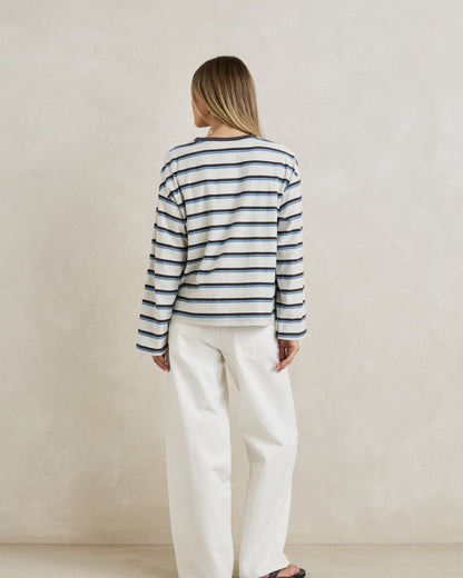 PORTO STRIPE LONG SLEEVE grey