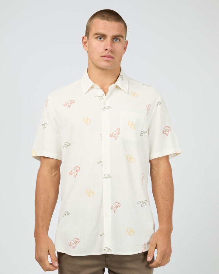 RANCH S/S SHIRT white