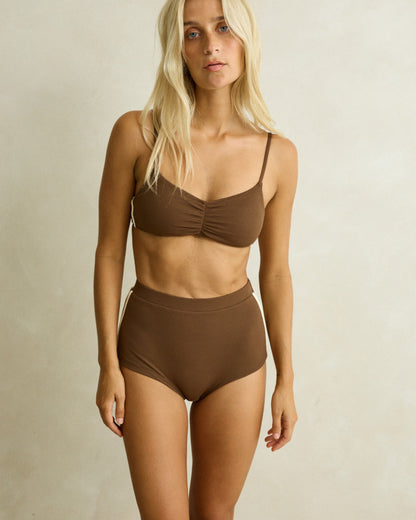 REEF CROP TOP chocolate