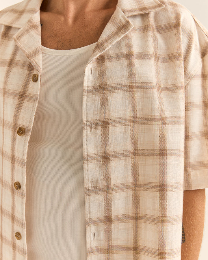 RELAXED CHECK SS SHIRT