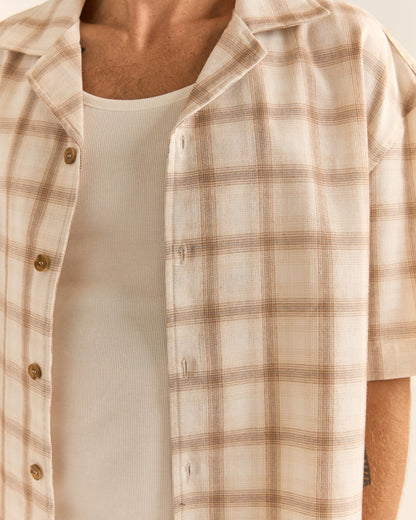 RELAXED CHECK SS SHIRT