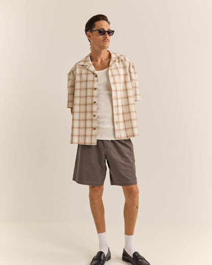 RELAXED CHECK SS SHIRT