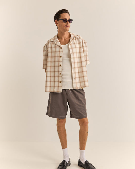 RELAXED CHECK SS SHIRT
