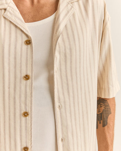 RELAXED STRIPE SS SHIRT