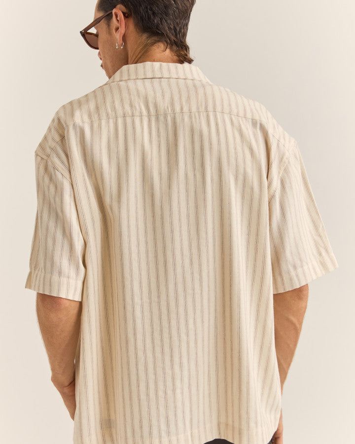 RELAXED STRIPE SS SHIRT