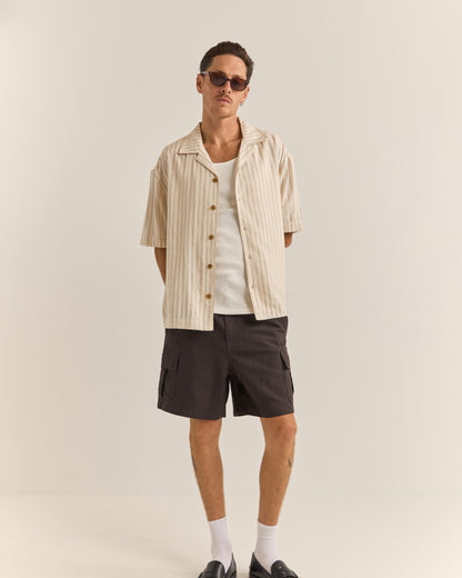 RELAXED STRIPE SS SHIRT