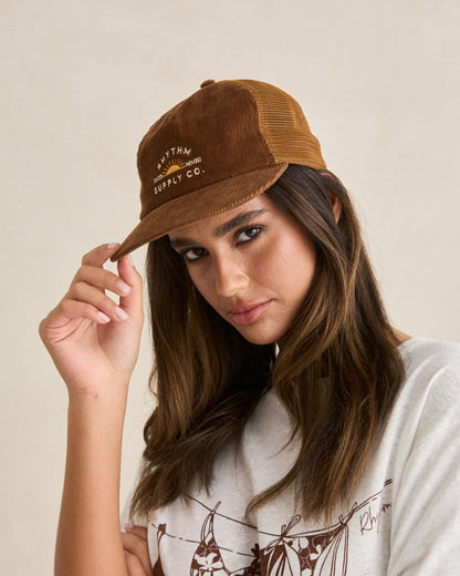 RHYTHM SUPPLY TRUCKER CAP chocolate