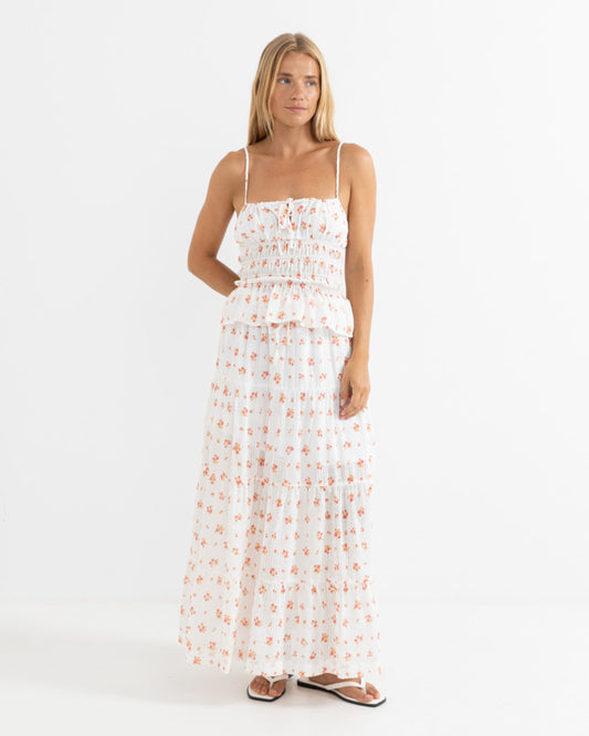 ROSIE FLORAL TIE FRONT TOP white