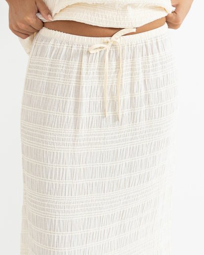 SANDY COVE MIDI SKIRT natural
