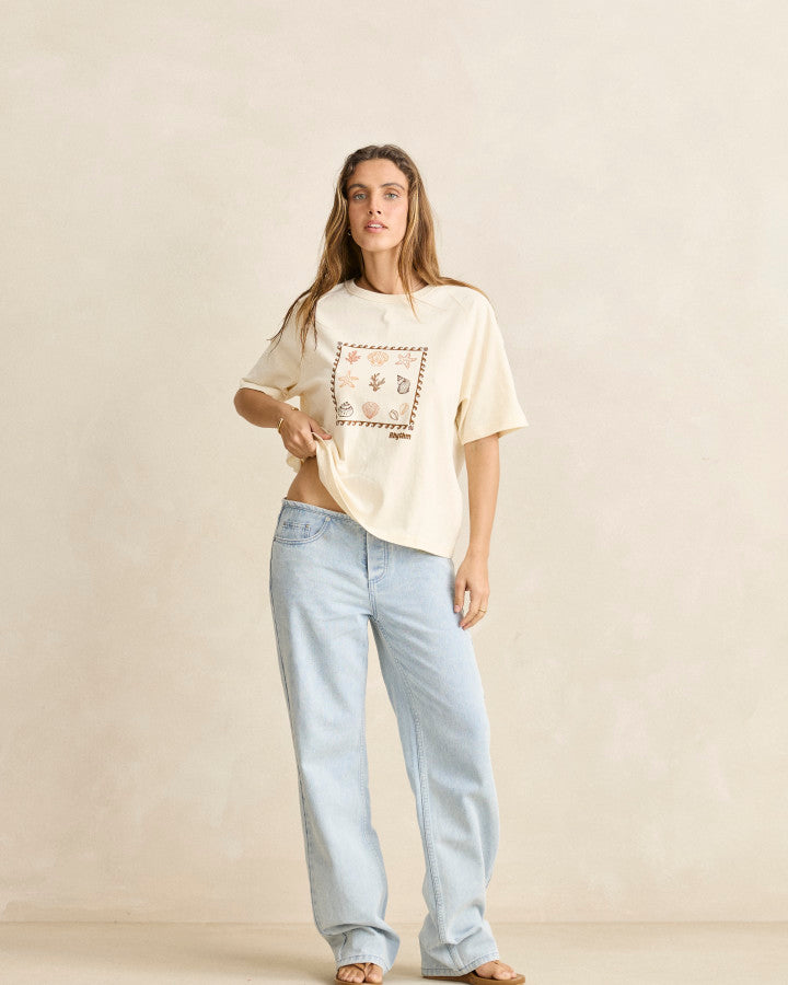 SEA RANCH SHELL TEE white