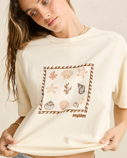 SEA RANCH SHELL TEE white