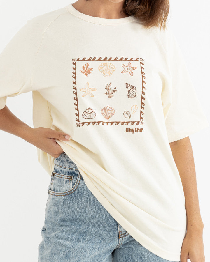 SEA RANCH SHELL TEE white