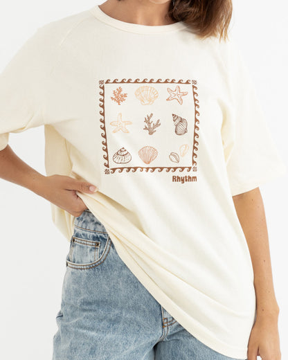 SEA RANCH SHELL TEE white